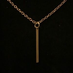 Bar necklace with extender NWOT VACATION HOLD
